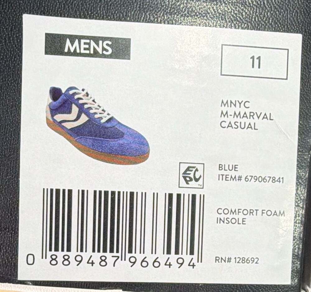 Madden NYC M-Marval Casual Blue Sneakers Size 11